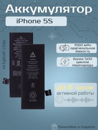 Аккумулятор для iPhone 5s (1560 mAh) Premium